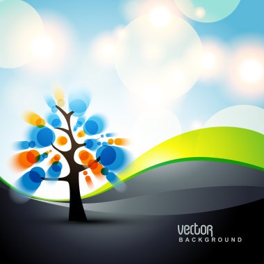 vector tree clipart