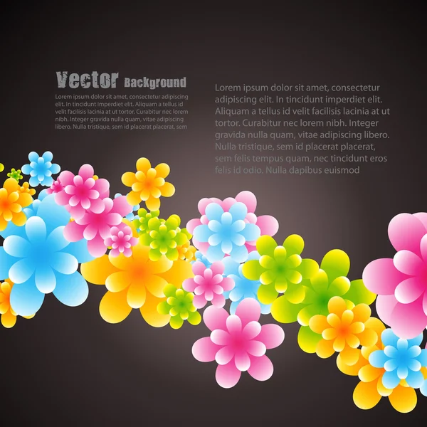 Vackra vektor blomma — Stock vektor