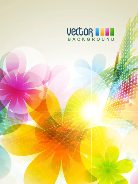 Absztrakt virág — Stock Vector