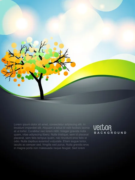 Vektorové umění strom — Stockový vektor