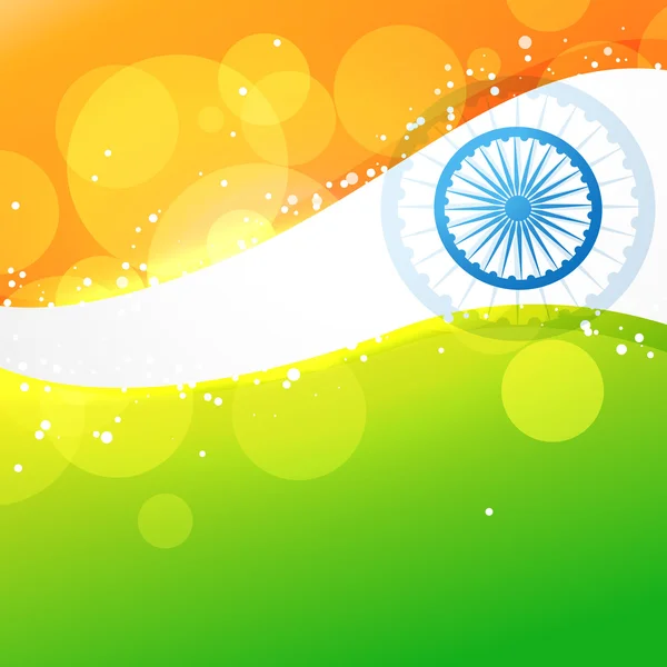Векторный креативный индийский флаг — стоковый вектор