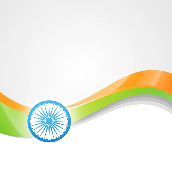 Vettoriale bandiera indiana design art — Vettoriale Stock