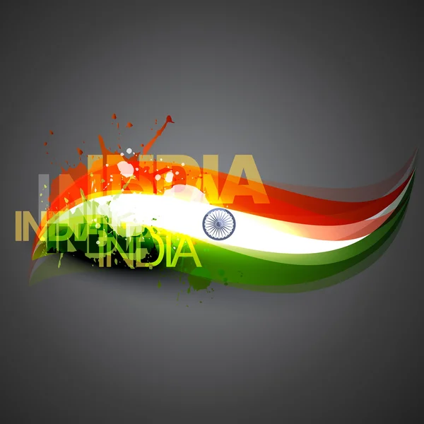 Vetor de bandeira indiana —  Vetores de Stock