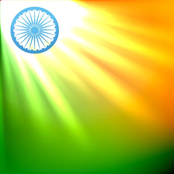 Beautiful indian flag — Stock Vector