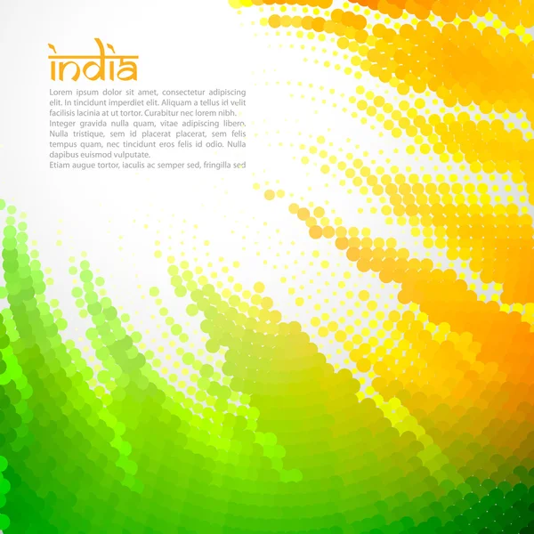 Creative indian flag — Stock Vector