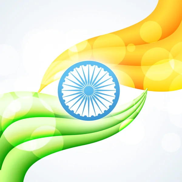 Projekt stylowe flagi Indii — Wektor stockowy
