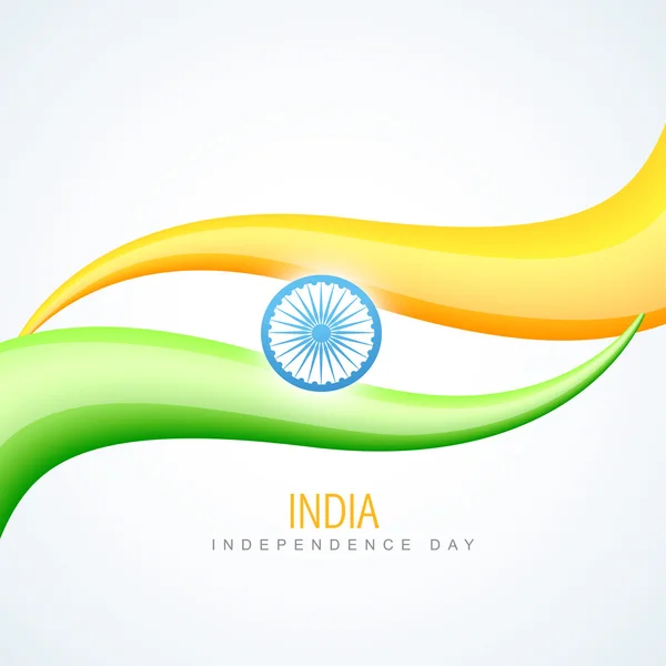 Bandera india en estilo wave — Archivo Imágenes Vectoriales