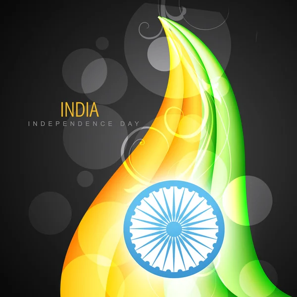 Vektorové umění design indické vlajky — Stockový vektor