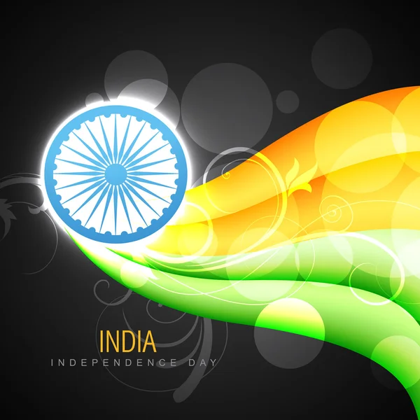 Vetor criativo bandeira indiana — Vetor de Stock