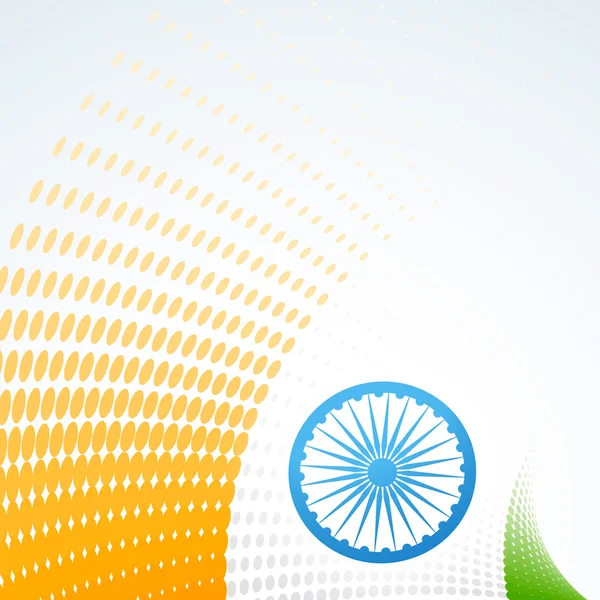 Eleganta indiska flaggan design — Stock vektor