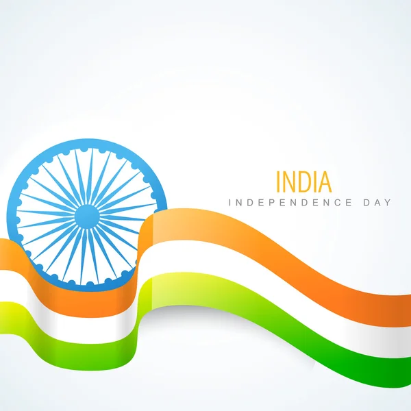 Glanzende Indiase vector vlag ontwerpen — Stockvector
