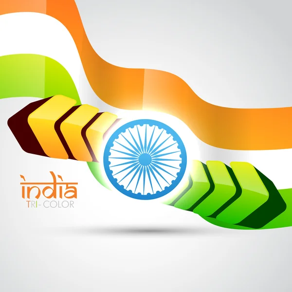 Bandera india vector bandera — Archivo Imágenes Vectoriales
