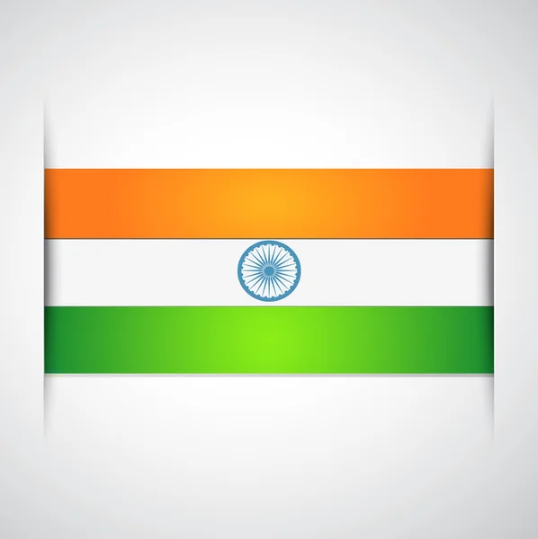 Vektor Indien Flagge — Stockvektor