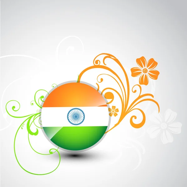 Desenho da bandeira indiana — Vetor de Stock