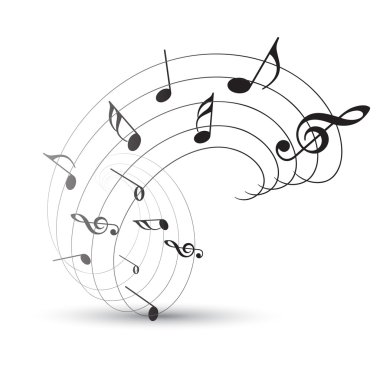vector music note clipart