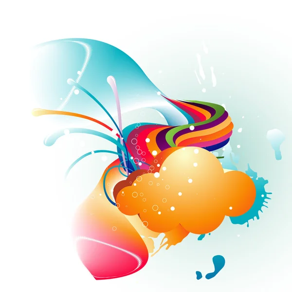 抽象的な雲ベクトル — ストックベクタ