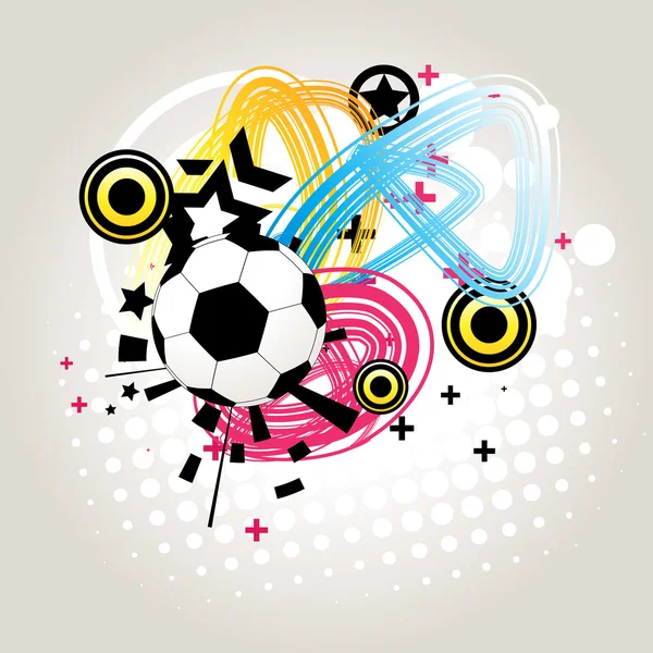 Vecteur abstrait de football — Image vectorielle
