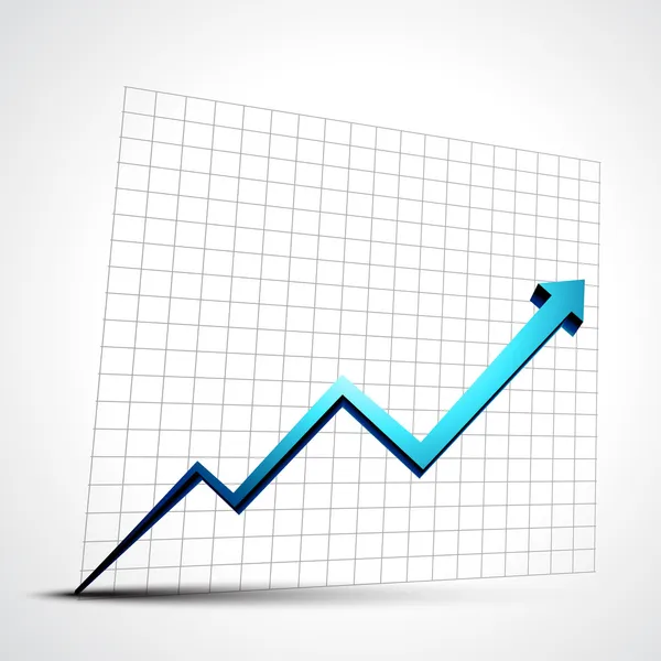 Growth progress arrow — Stock Vector