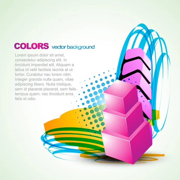 Artistieke kleurrijke vector achtergrond — Stockvector