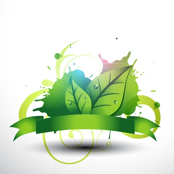 Gyönyörű leaf-tervezési — Stock Vector
