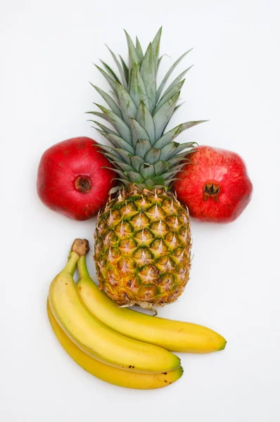 Rostro hecho de frutas — Foto de Stock