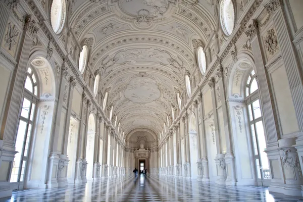 Italien - kungliga slottet: Galleria di Diana, Venaria — Stockfoto
