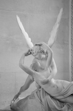 Psyche revived by Cupid kiss clipart