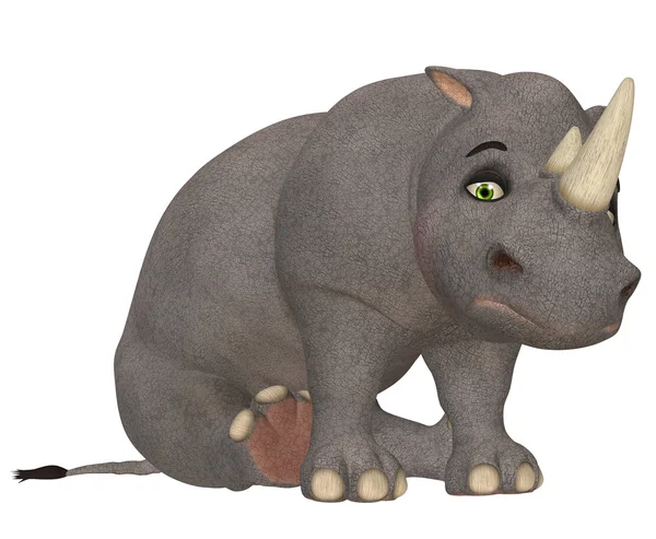 Сумно носоріг — стокове фото