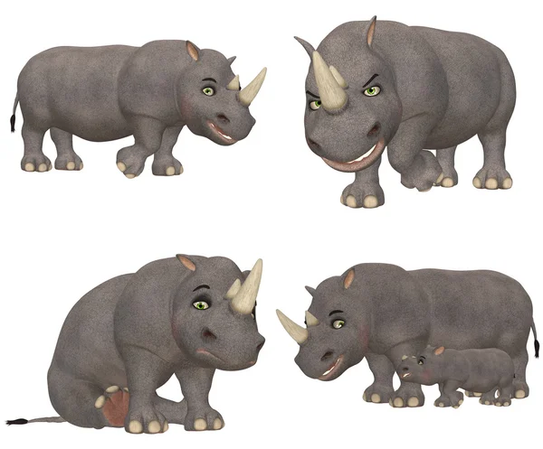 Pakiet nosorożec Zdjęcia Stockowe bez tantiem