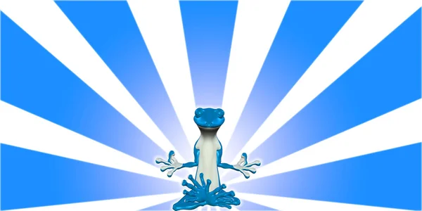 Medytacji niebieski jaszczurka Zdjęcie Stockowe