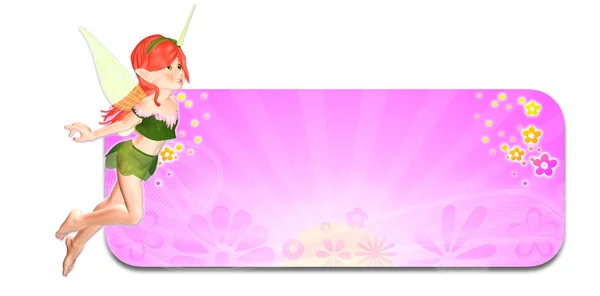 Spring Fairy Header — Stock Photo, Image