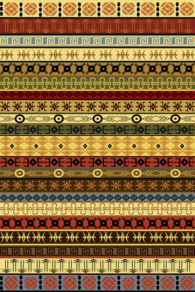 Ethnic carpet with African motifs — Stock Photo, Image