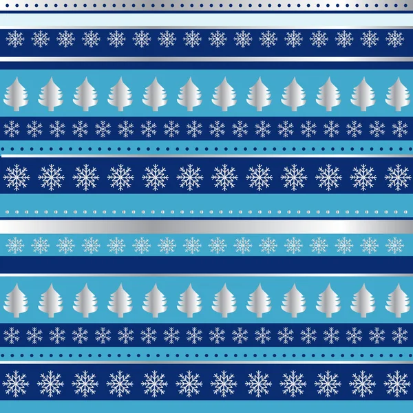 Carta da imballaggio natalizia blu e argento — Foto Stock
