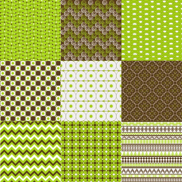 Set of backgrounds in green and browm — Stock Photo, Image