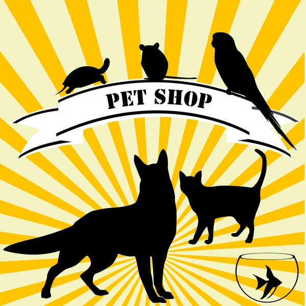 Pet shop advertising — Stock Photo, Image