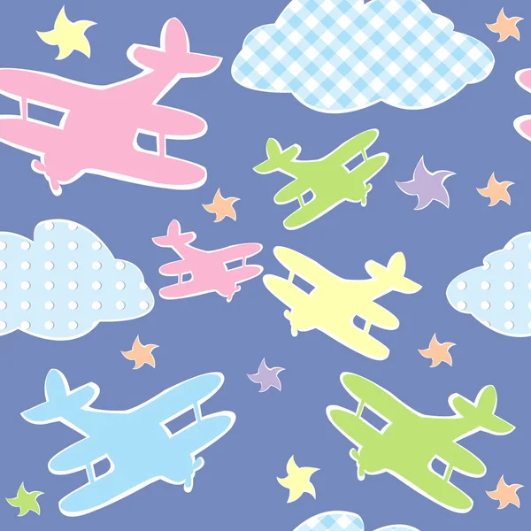 Фон для дітей з іграшковими літаками — стокове фото