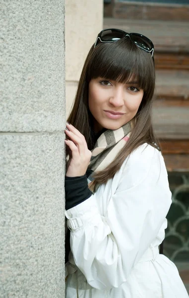 stock image Beautiful brunette portrait