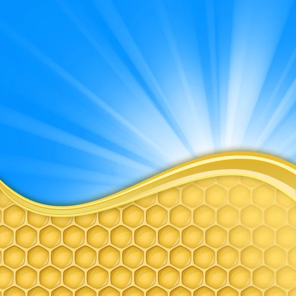 Honingraat en hemel — Stockfoto