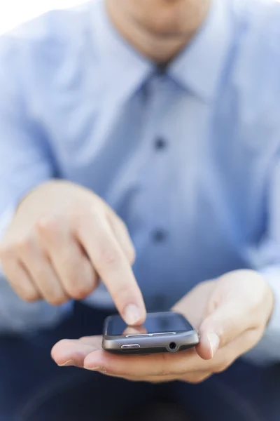 Man with smartphone — Stock Photo, Image