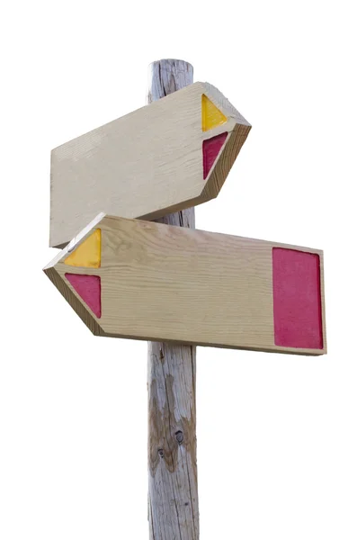 Wooden direction sign — Stock Photo, Image