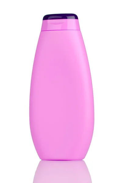 Розовая бутылка шампуня — стоковое фото
