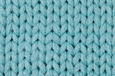 Blue knitted wool clipart