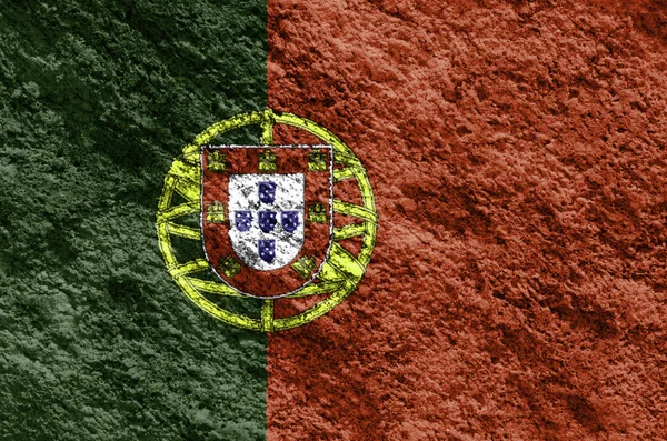 Прапор Португалії гранж — стокове фото