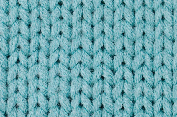 Gebreide blauwe wol — Stockfoto