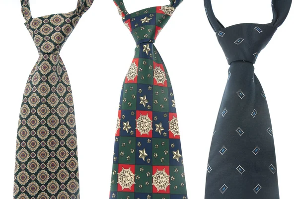 Tre cravatte — Foto Stock