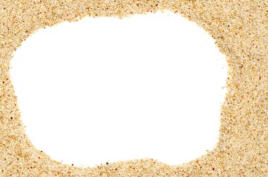 Beach sand frame clipart