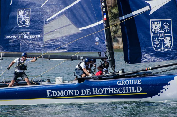 Groupe Edmond de Rothschild gareggia nella Serie Extreme Sailing — Foto Stock