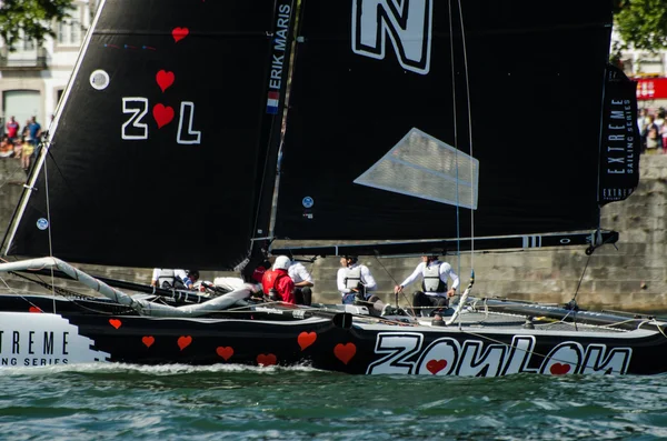 ZouLou compete in the Extreme Sailing Series — Stock Photo, Image
