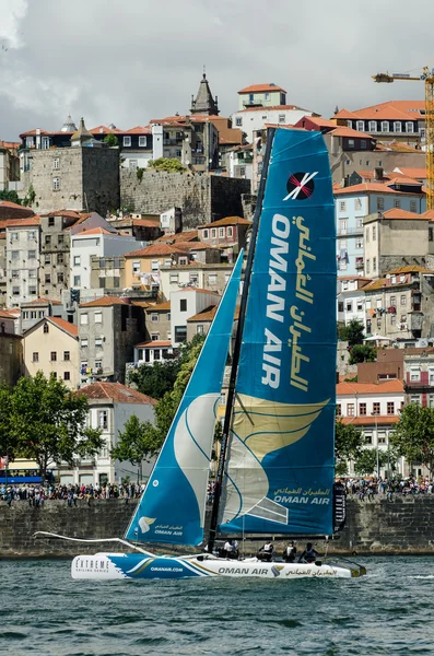 Oman Air compete in the Extreme Sailing Series — Stock Photo, Image