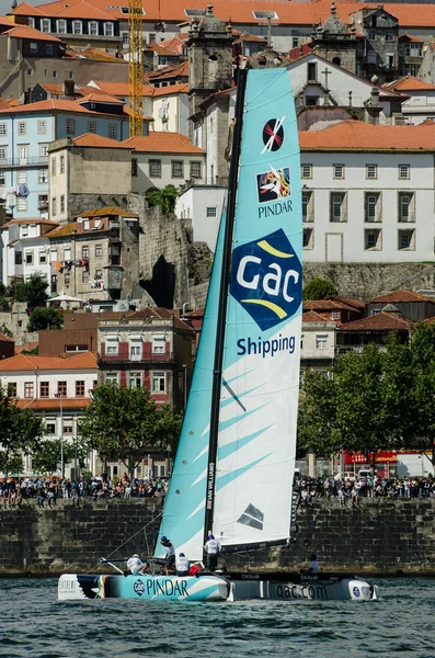 GAC pindar konkurować z serii extreme sailing — Zdjęcie stockowe